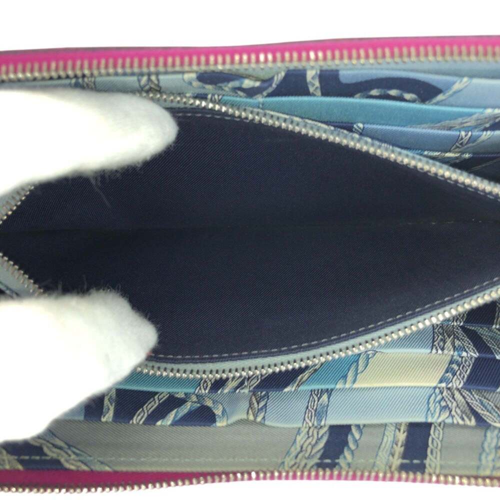 HERMES Azap Long Silk In Rose Tyrien Pink Wallet with Silver Hardware, Veau E... - Picture 8 of 10